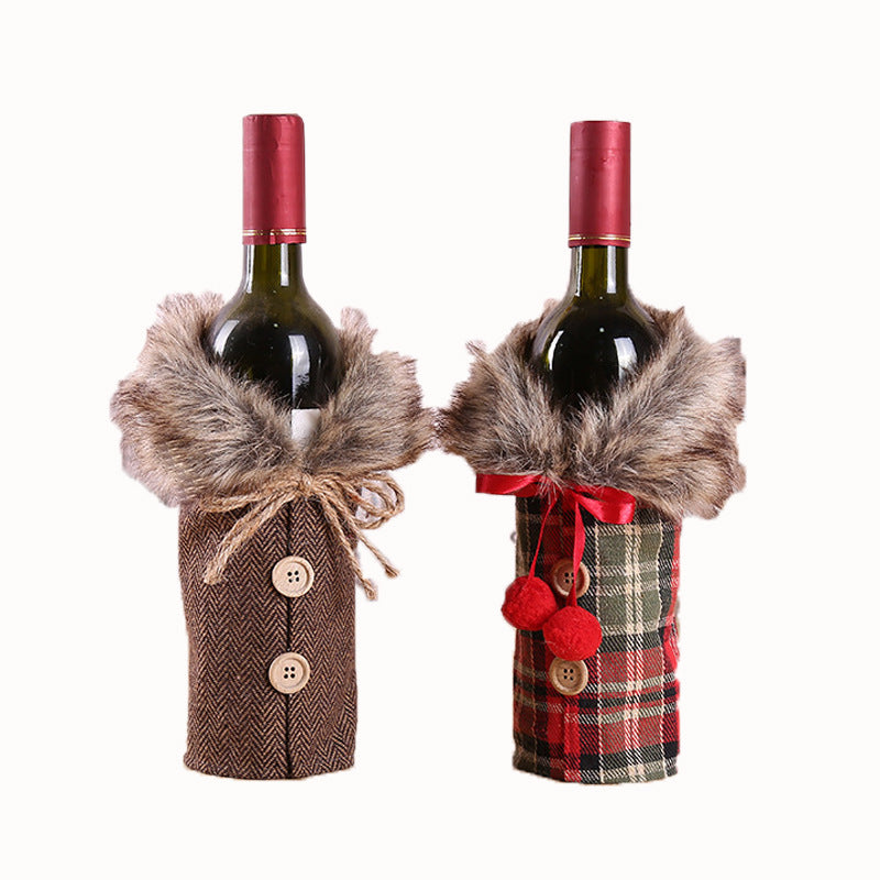 Christmas Wine Bottle Outfits