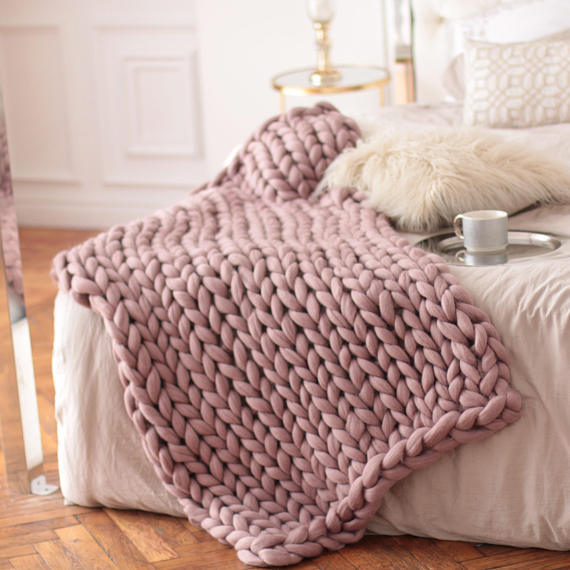 Knitted Wool Blanket