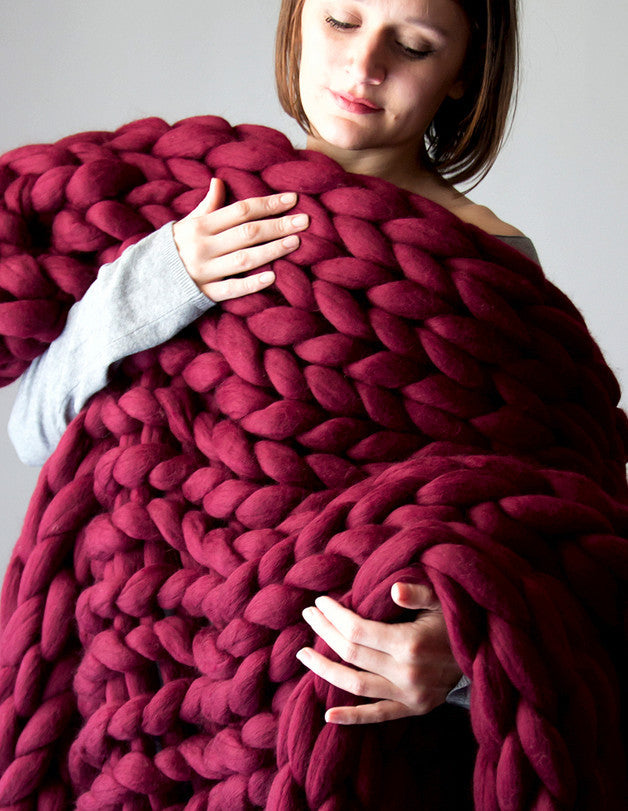 Knitted Wool Blanket