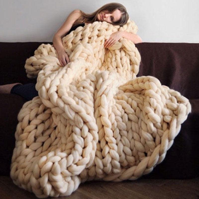 Knitted Wool Blanket