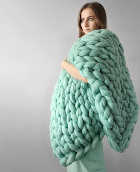 Knitted Wool Blanket