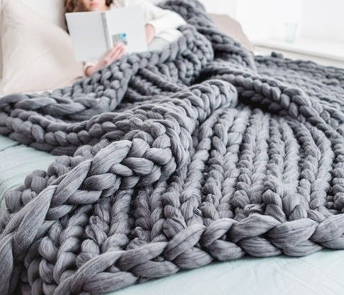 Knitted Wool Blanket