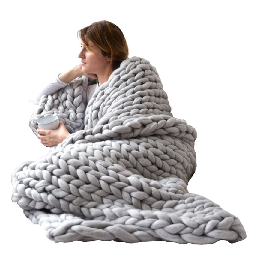 Knitted Wool Blanket