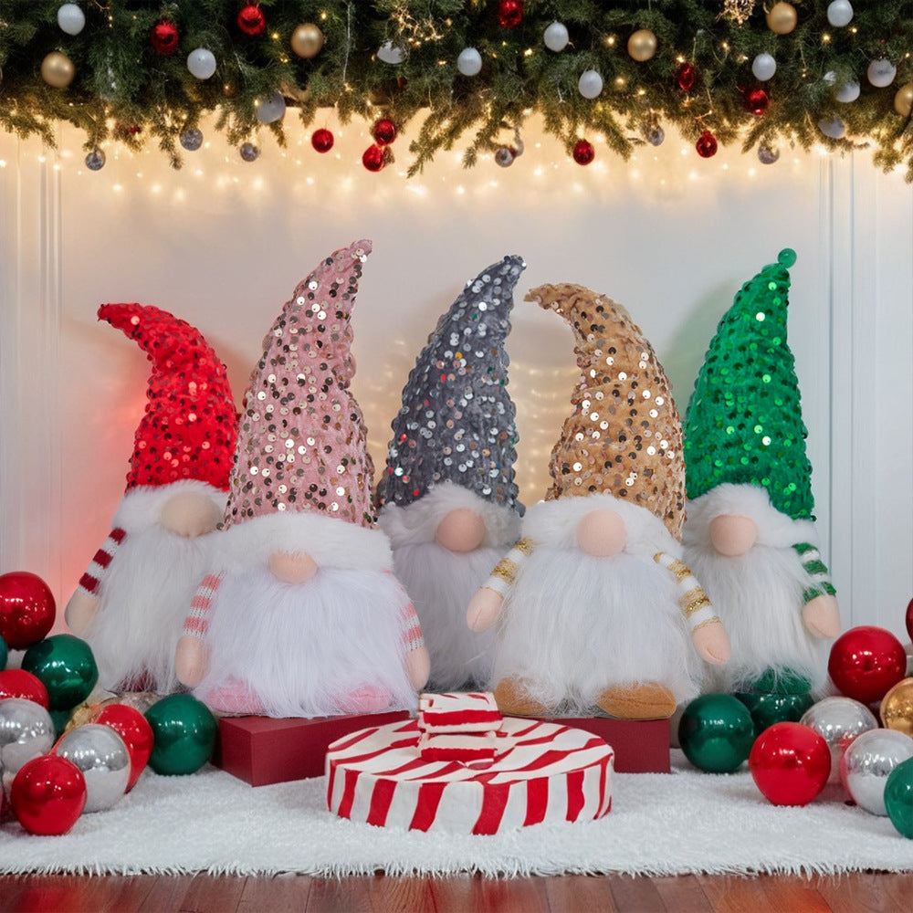 Muñeco enano navideño Rudolph con luz