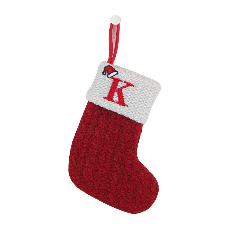 Decorative Knitted Christmas Socks for Kids