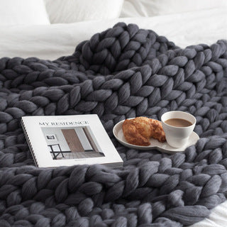 Knitted Wool Blanket