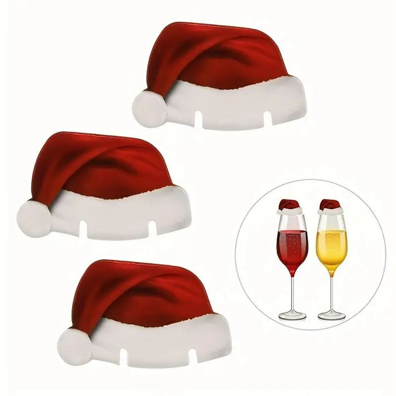 Santa Hat for Wine Glass