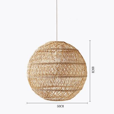 Handmade Rattan Art Chandelier