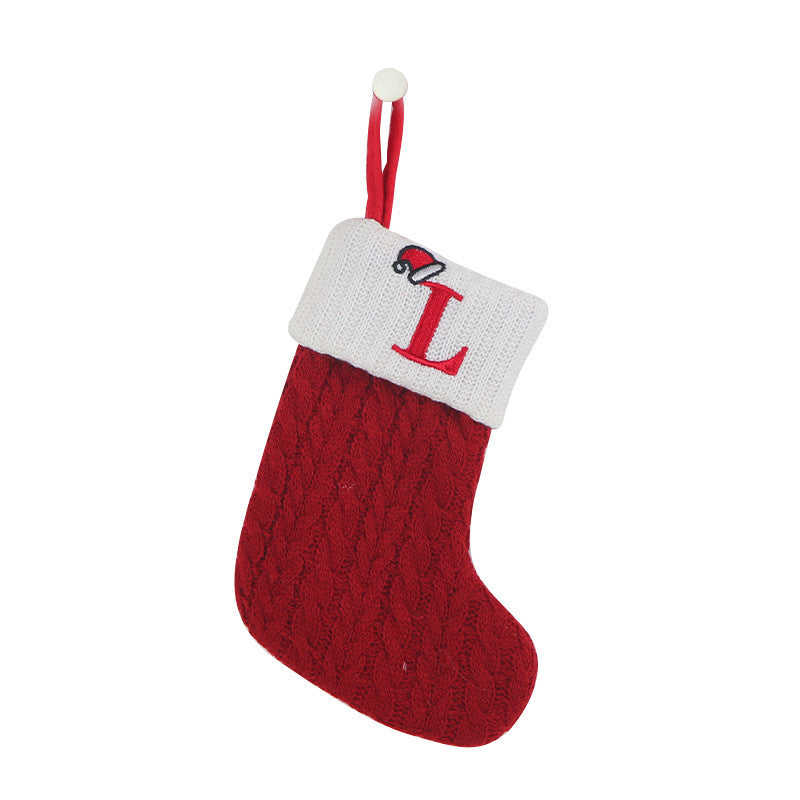 Decorative Knitted Christmas Socks for Kids