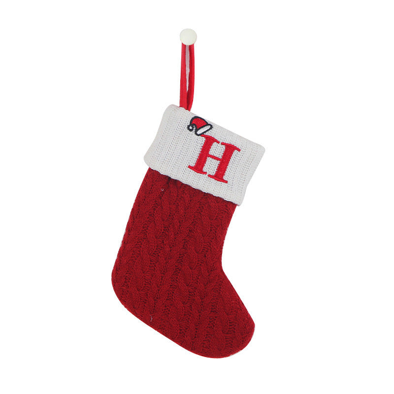 Decorative Knitted Christmas Socks for Kids