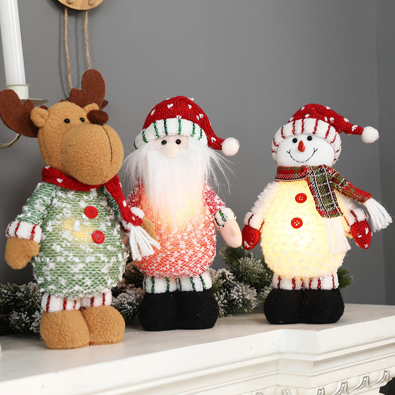 Christmas Light Standing Santa Decoration