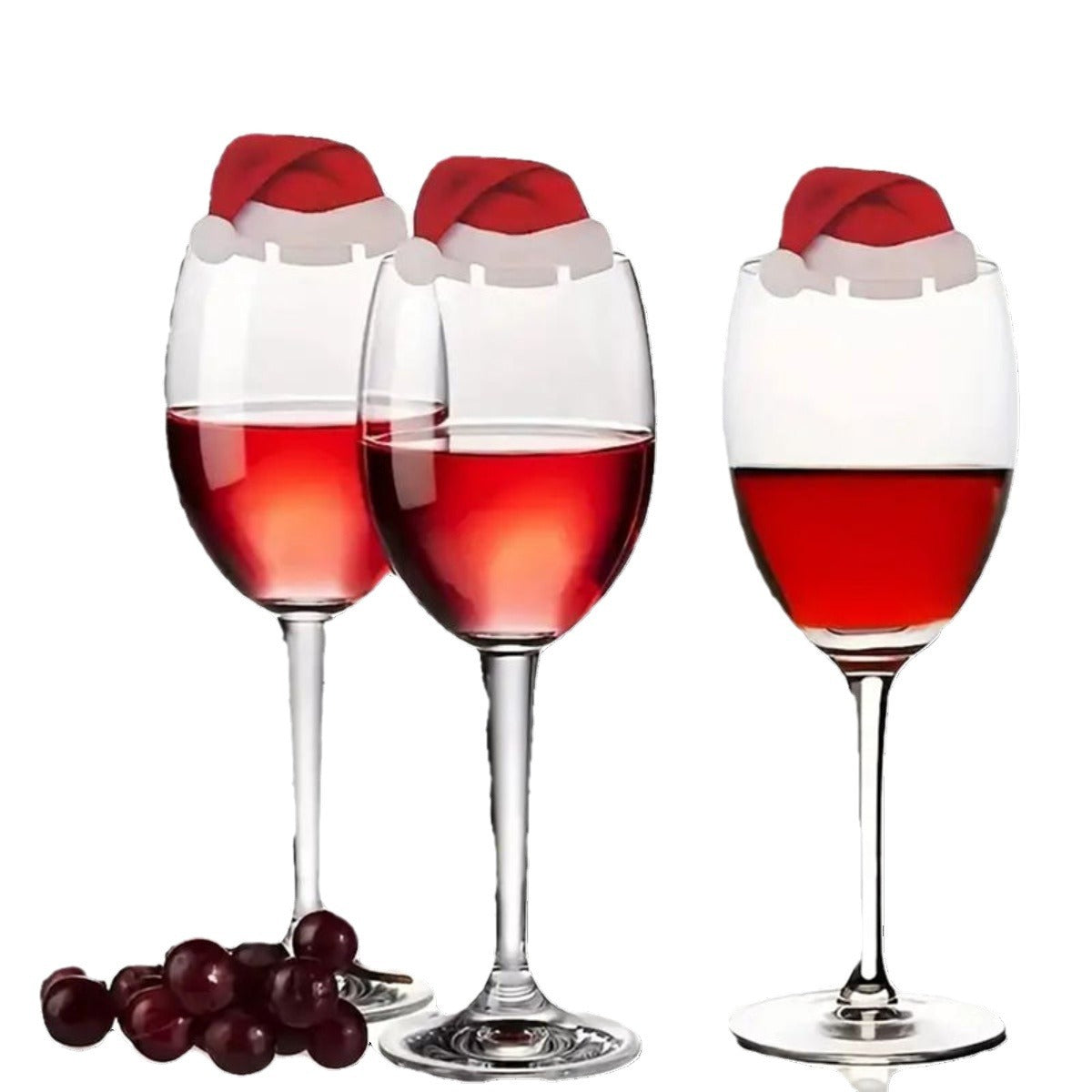 Santa Hat for Wine Glass