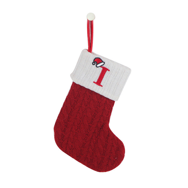 Decorative Knitted Christmas Socks for Kids