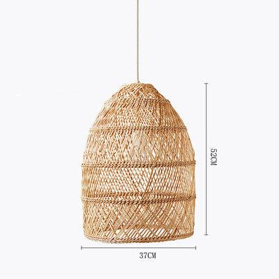 Handmade Rattan Art Chandelier