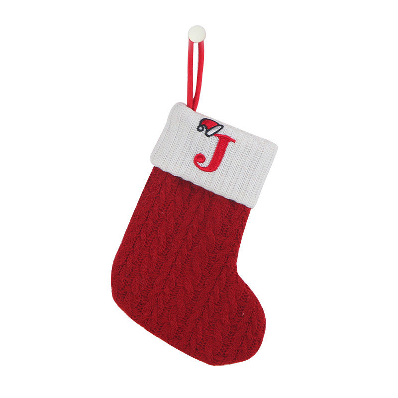 Decorative Knitted Christmas Socks for Kids