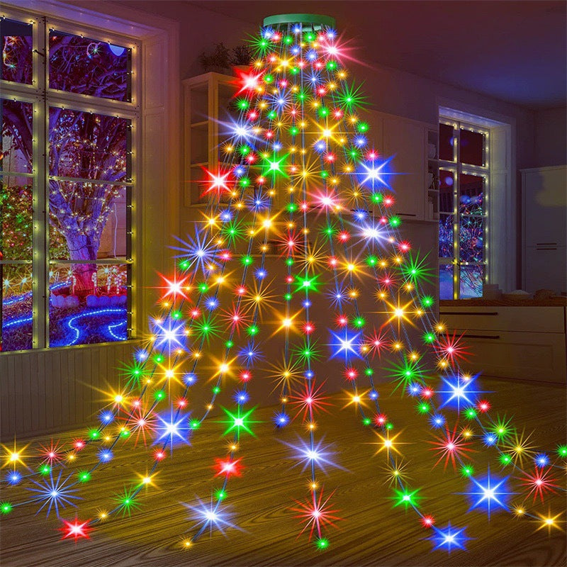 LED Ring Christmas Tree Top Light