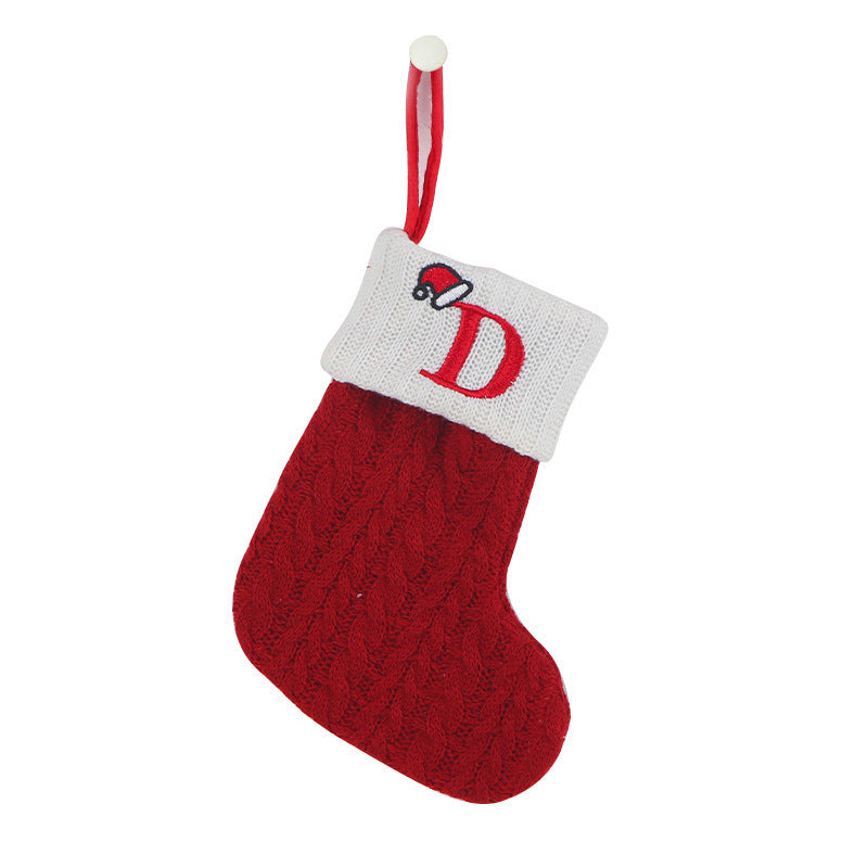 Decorative Knitted Christmas Socks for Kids