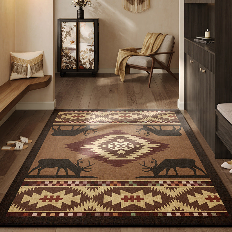 Ethnic Stain-resistant Non-slip Carpet